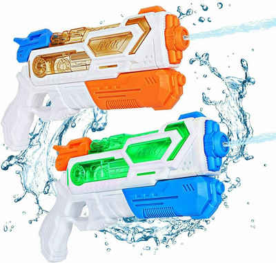 cofi1453 Wasserpistole 2er Kinder Wasser Pistole Swimming Pool Toys Strand Spielzeug 350cc (2-tlg)