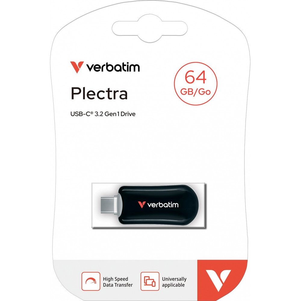 Verbatim Plectra 64 GB - Speicherstick - schwarz USB-Stick