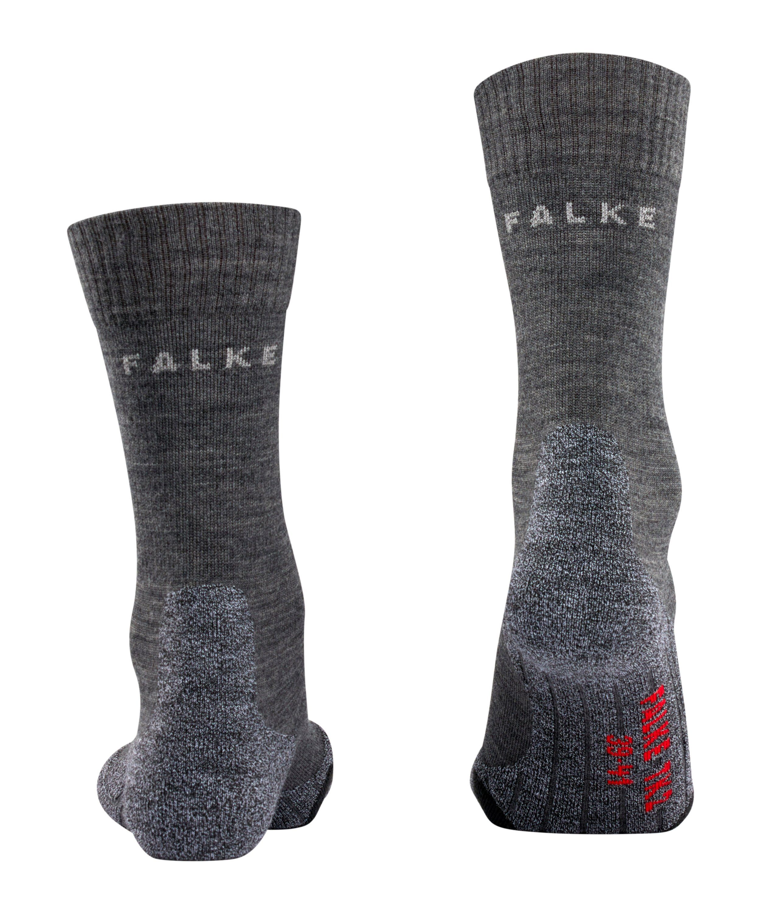 mel. TK2 FALKE Wandersocken Komfort Hoher im asphalt Explore (3180) (1-Paar) Mittelgebirge