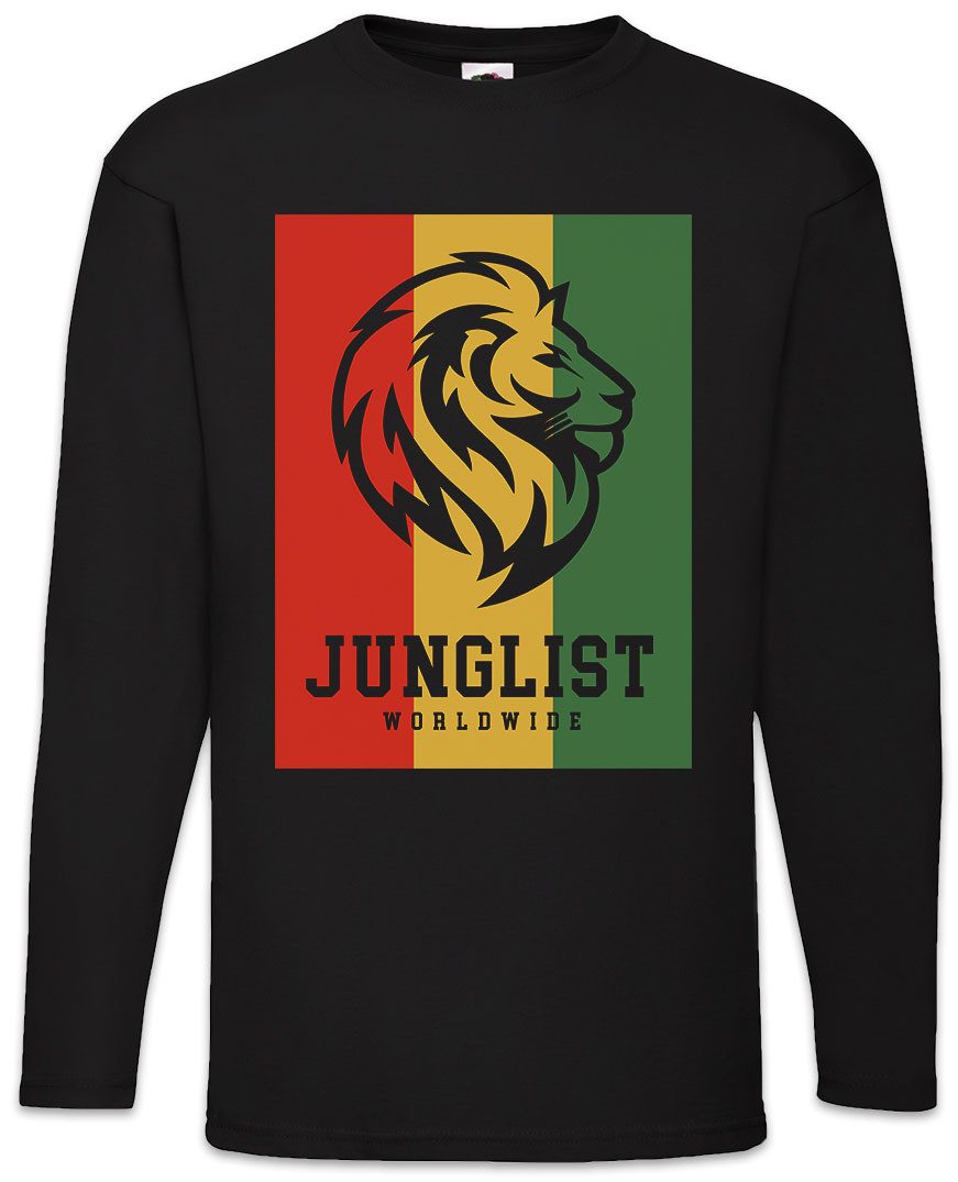 Langarmshirt Junglist Worldwide Langarm T-Shirt Reggaefari Jah Irie Zion