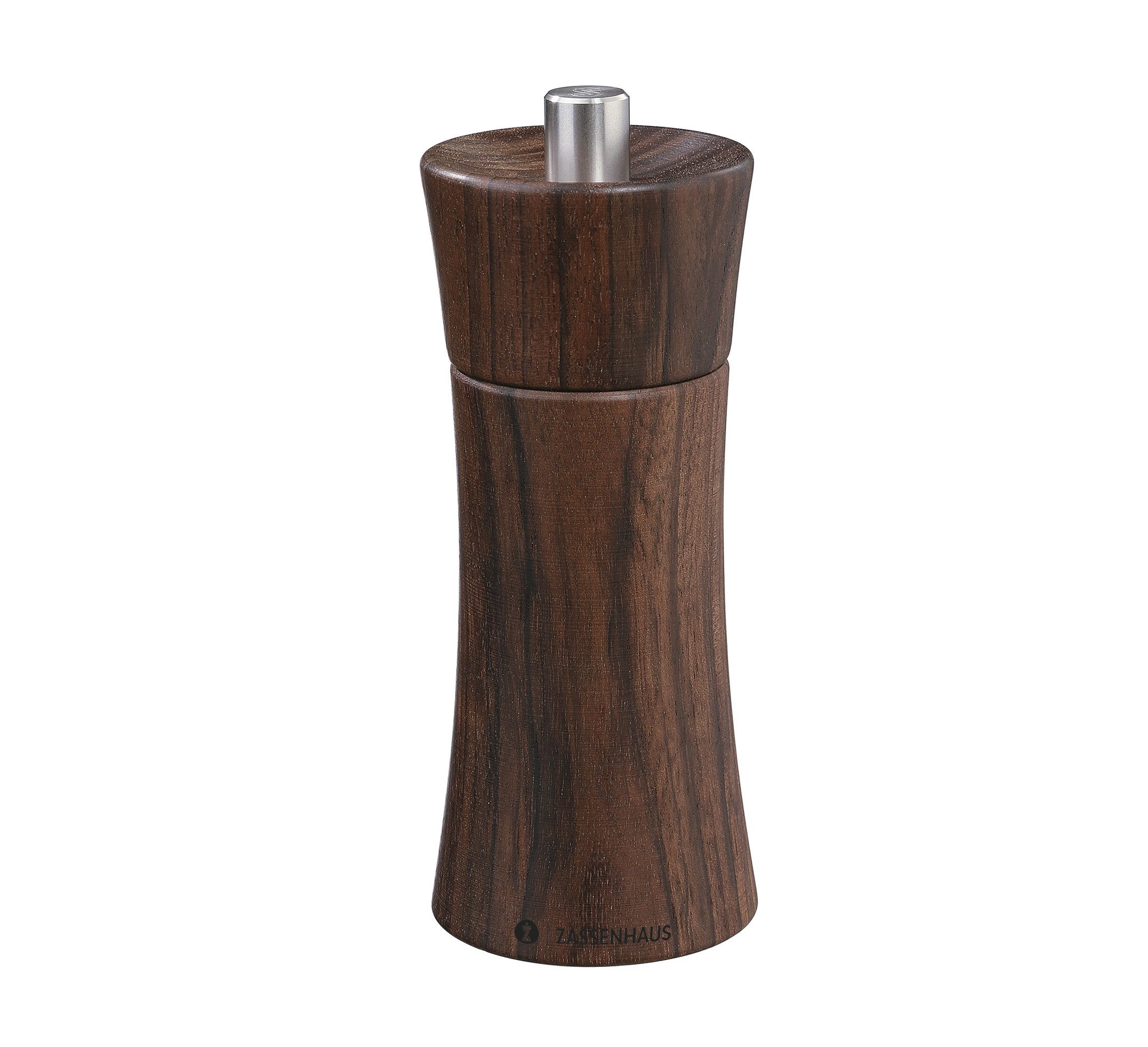 ZASSENHAUS Salzmühle Salzmühle Gewürzmühle Frankfurt 14cm Nussbaum ZASSENHAUS 020793