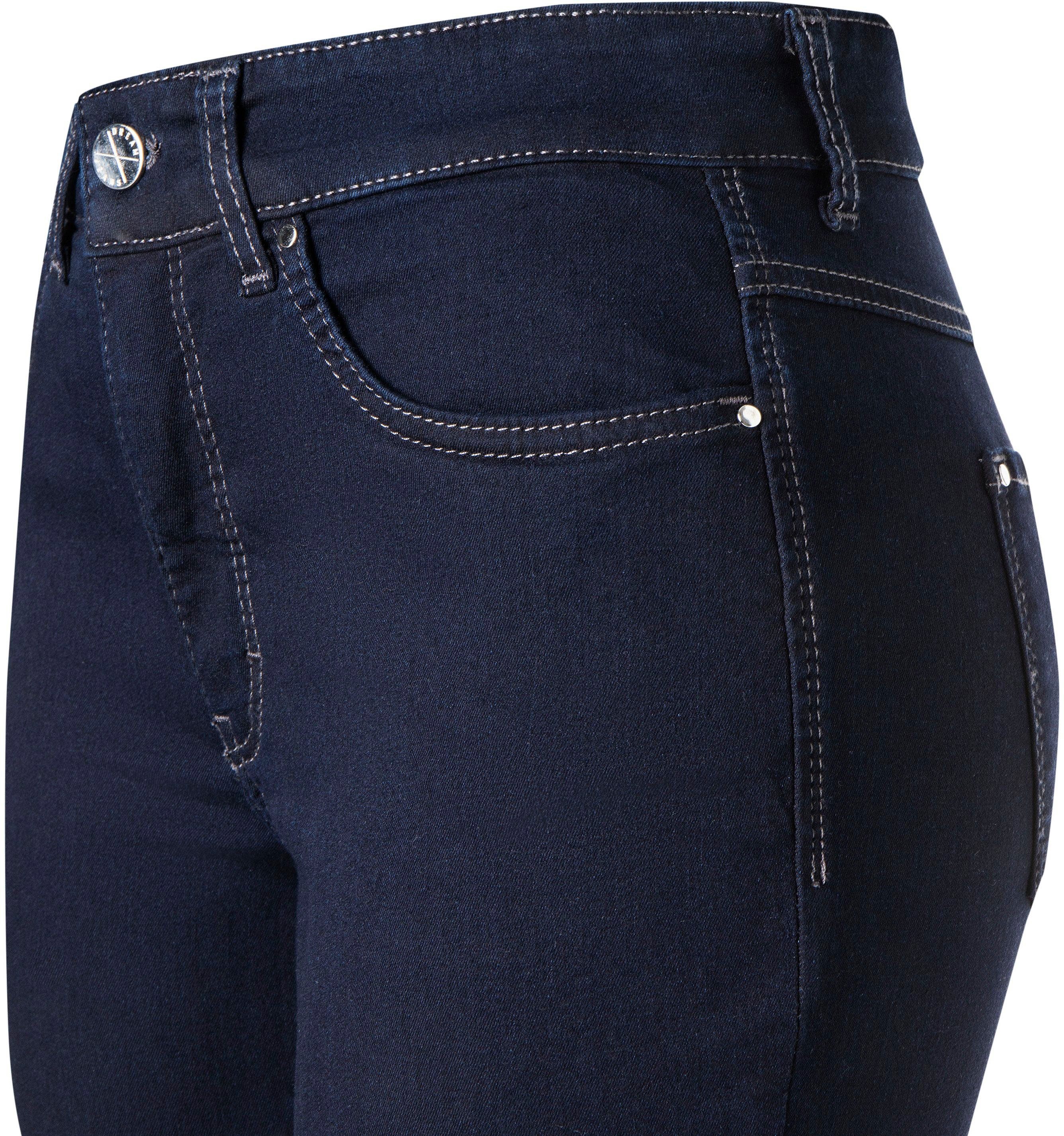 MAC Skinny-fit-Jeans Dream den Qualität rinsed sorgt Skinny für Hochelastische perfekten Sitz blue