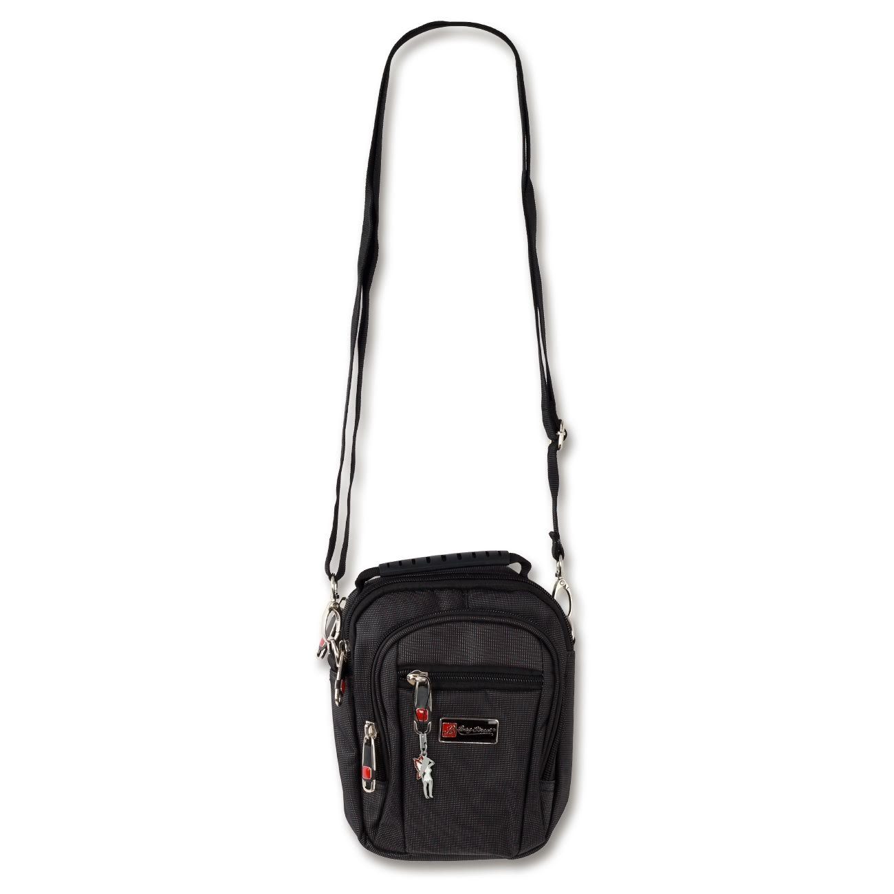 BAG STREET Umhängetasche Bag Street Damen Herren Umhängetasche (Umhängetasche), Herren, Jugend Umhängetasche, Gürteltasche Polyester, schwarz 13x17cm