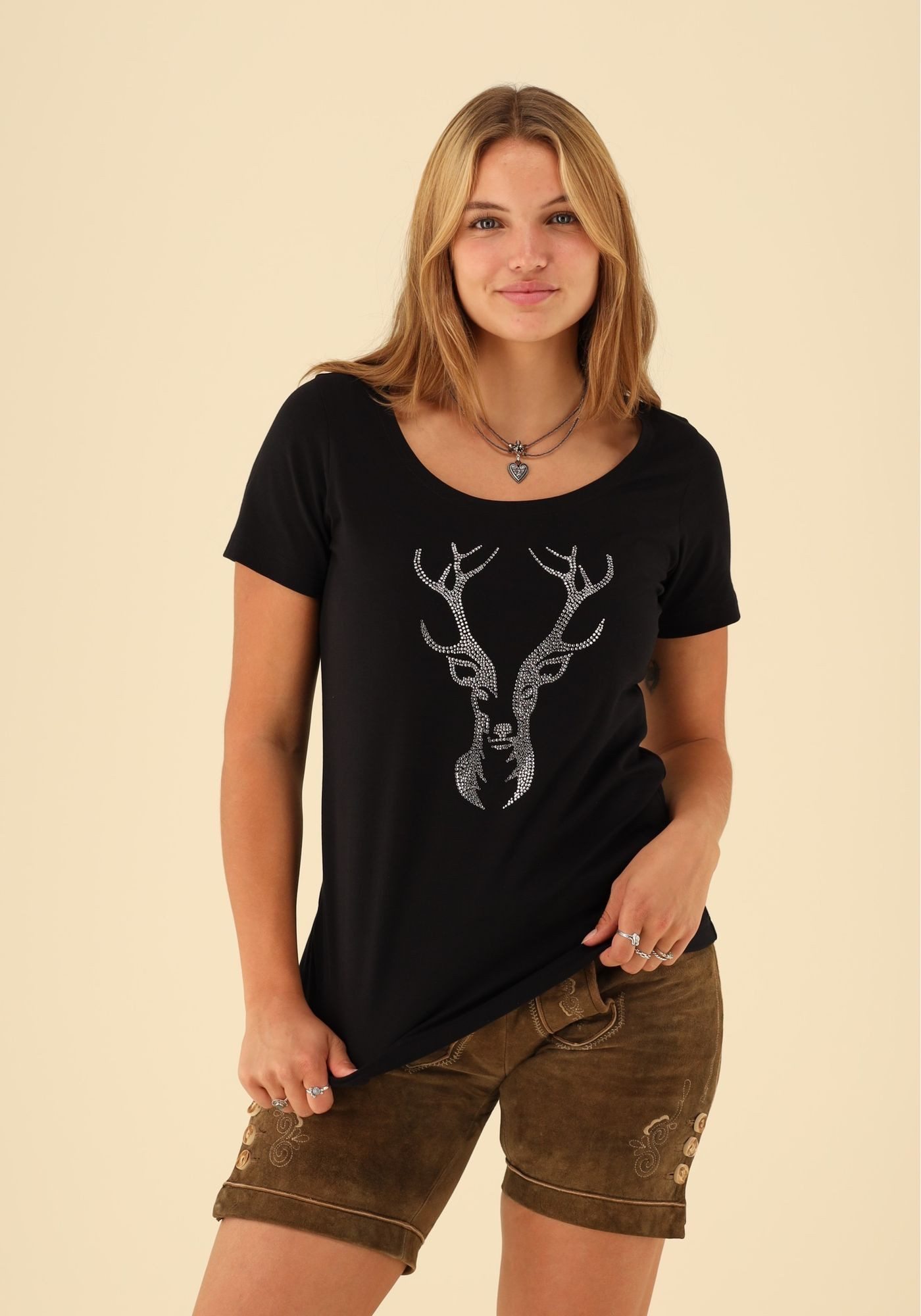 OS Trachten Trachtenshirt Femira Tailliert