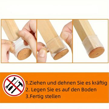 Stuhlbezug 24er-Pack Stuhlbein-Bodenschoner, Stuhlbeinbezüge, Geräuschreduzierung, RefinedFlare