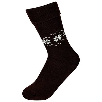 TEXEMP Kuschelsocken 6-12 Paar Damen Thermo Socken Winter Norweger Socken Dicke Warm (Packung, 6-Paar) Robust