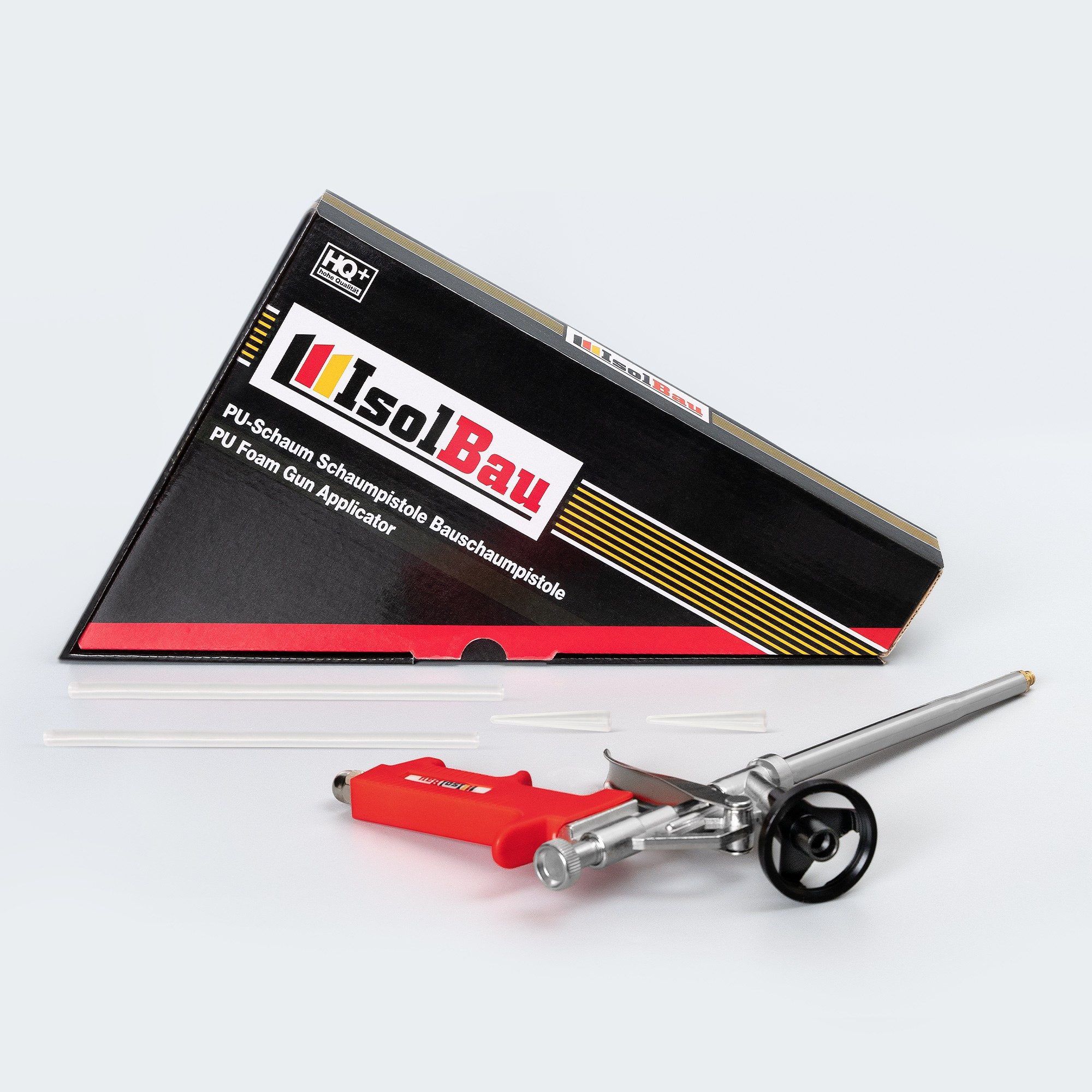 None Montagekleber Schaumpistole Metall PU Schaumpistole Pistolenschaum Bauschaumpistole, Die Pistole ist aus Metall gefertigt (Griff Kunststoff).