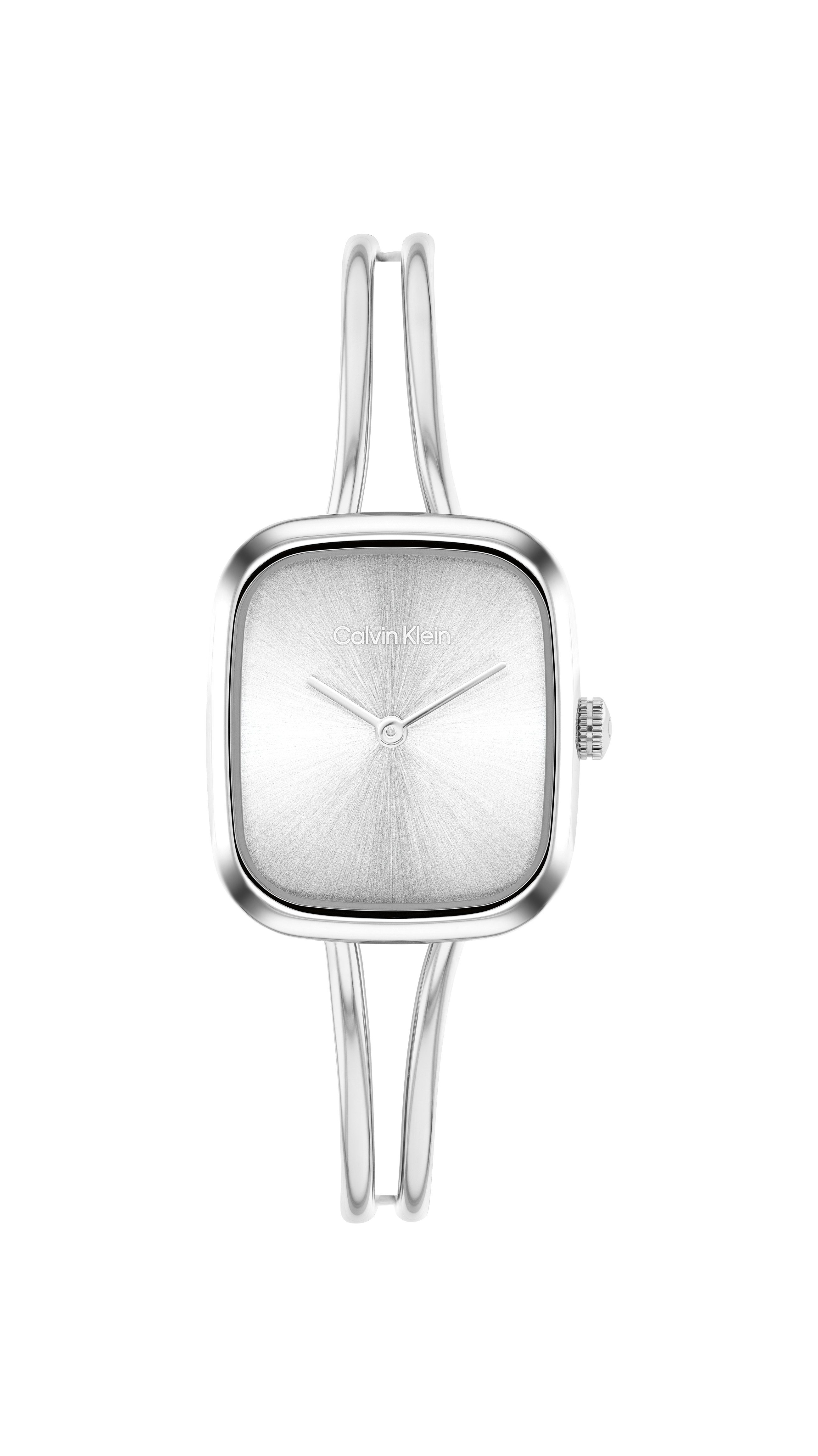 Calvin Klein Quarzuhr CK ADORE BANGLE 25100131, Armbanduhr, Damenuhr, Edelstahlarmband, analog