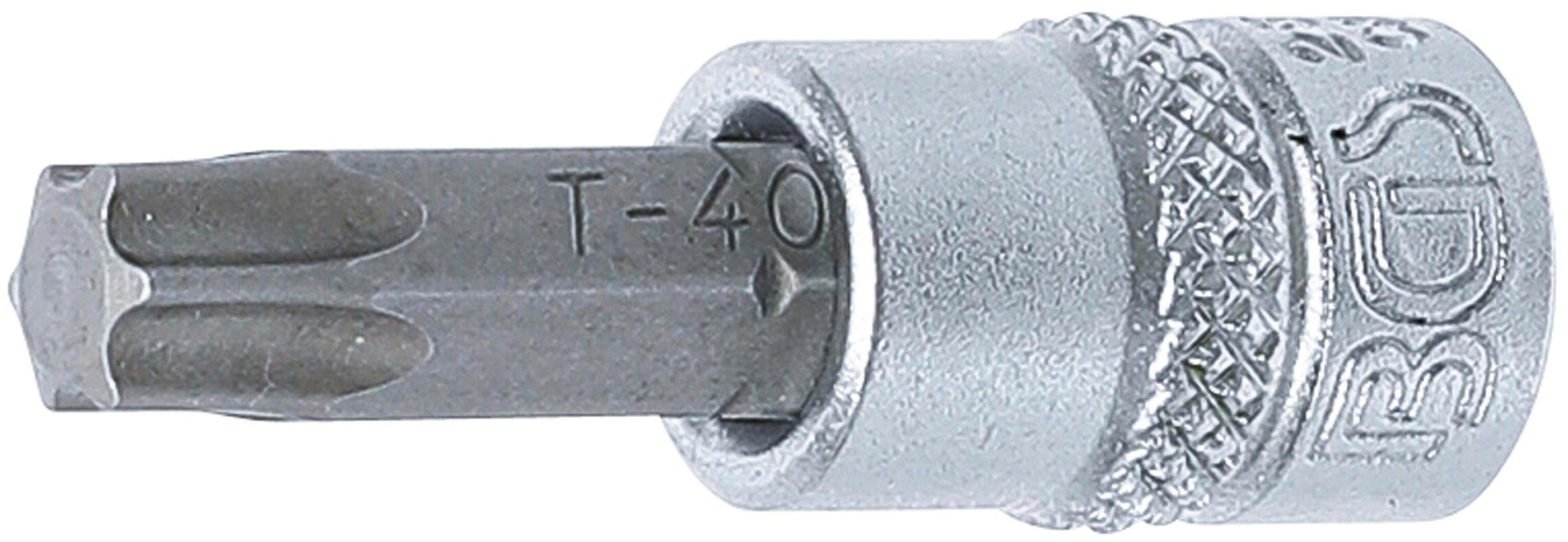 (1/4), (für Bit-Einsatz, T40 mm Torx) technic T-Profil 6,3 Innenvierkant BGS Antrieb Bit-Schraubendreher