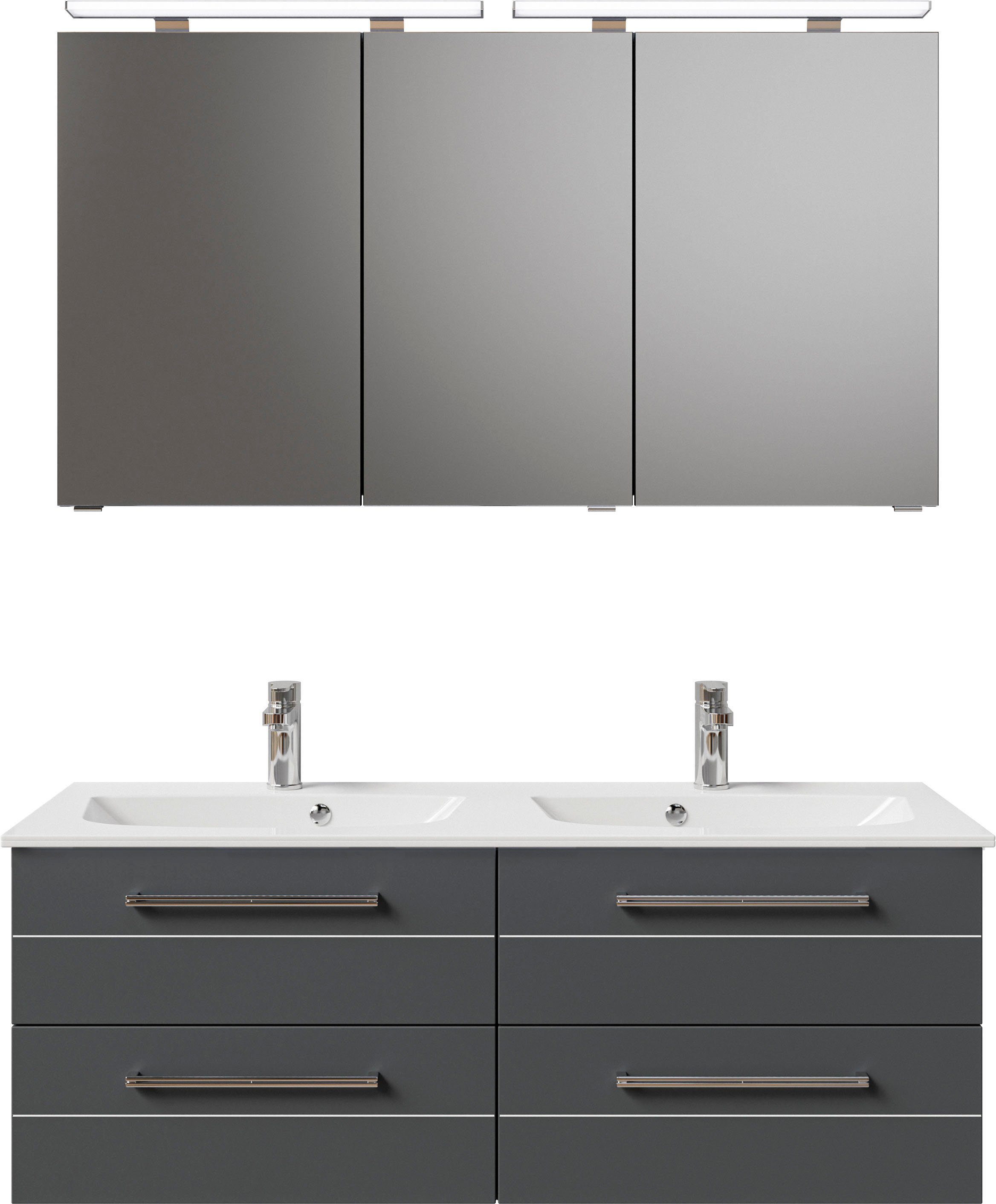 Saphir Badmöbel-Set Serie 6025 2-teilig Mineralmarmor-Waschtisch günstig online kaufen