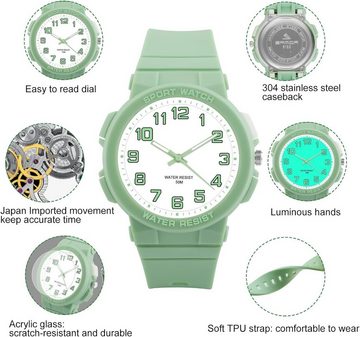 Juboos Kinder Analog Quartz Watch, Mit den besten und erstaunlichsten Funktionen, attraktivem Design