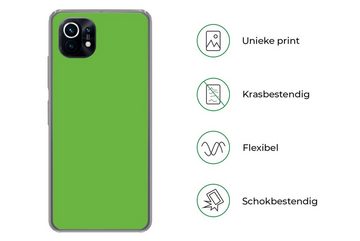 MuchoWow Handyhülle Grün - Farben - Natur, Phone Case, Handyhülle Xiaomi Mi 11, Silikon, Schutzhülle