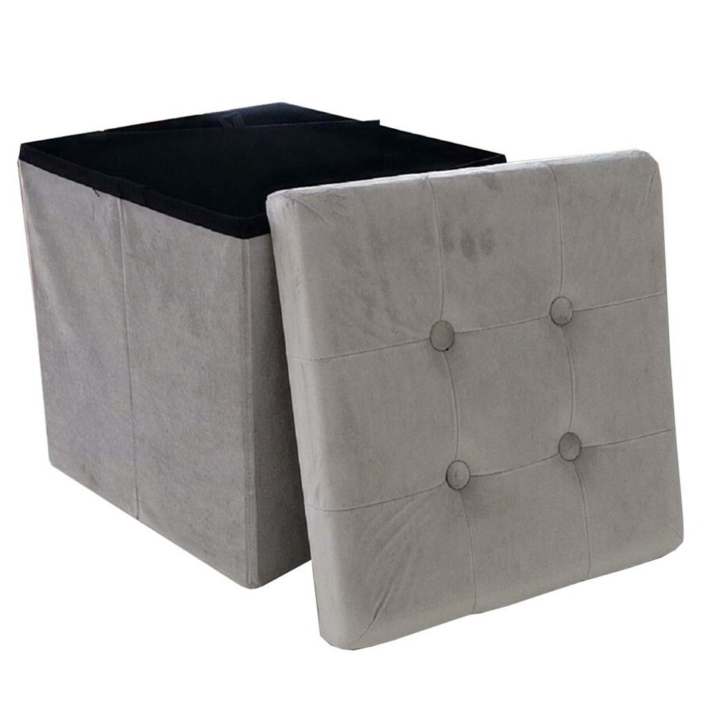 Natsen Sitzhocker mit Stauraum faltbare Sitzwürfel (Sitztruhe aus Kunstsamt günstig online kaufen