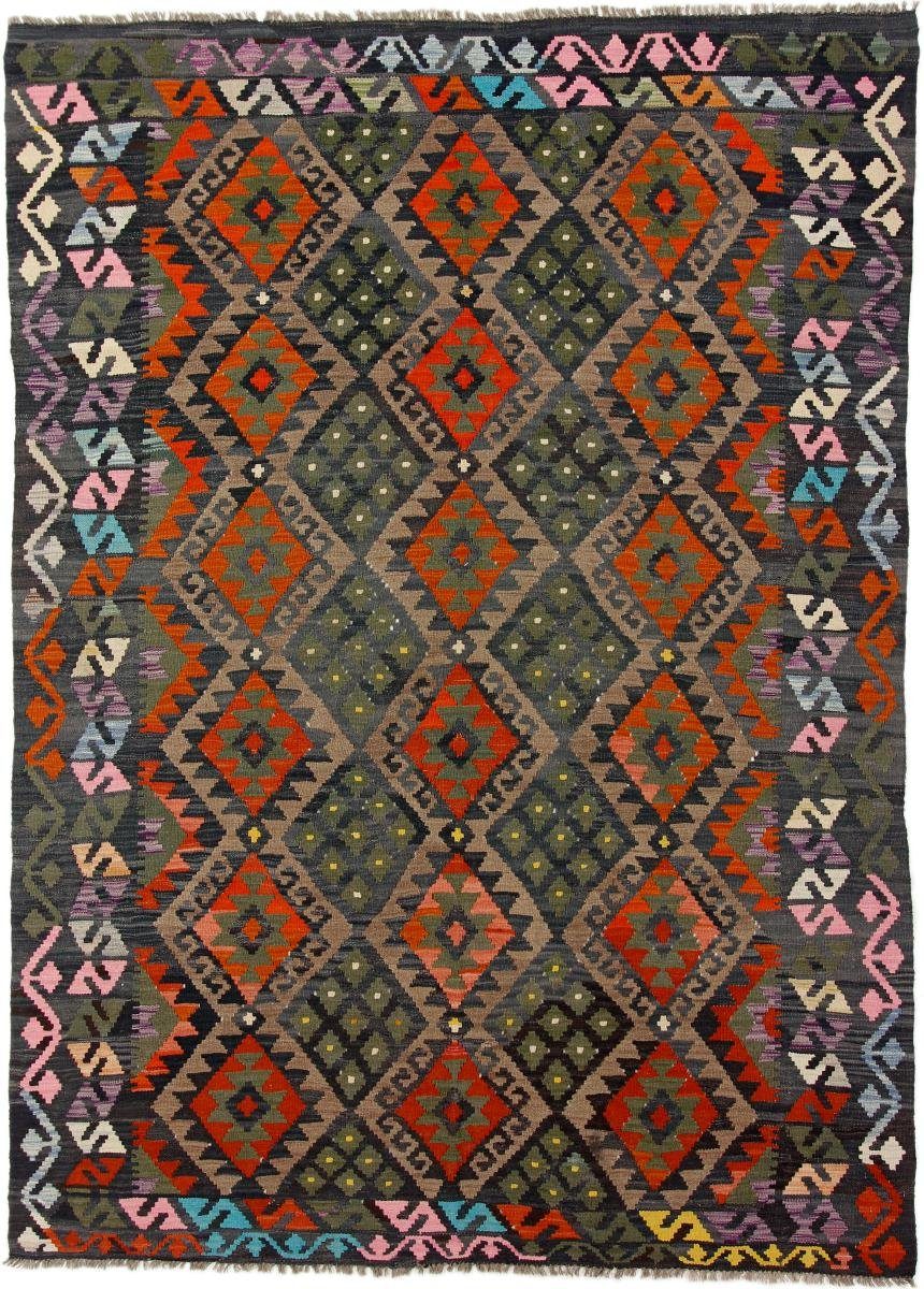 Orientteppich Kelim Afghan Heritage 186x256 Orientteppich, mm Handgewebter Trading, Nain Höhe: Moderner 3 rechteckig