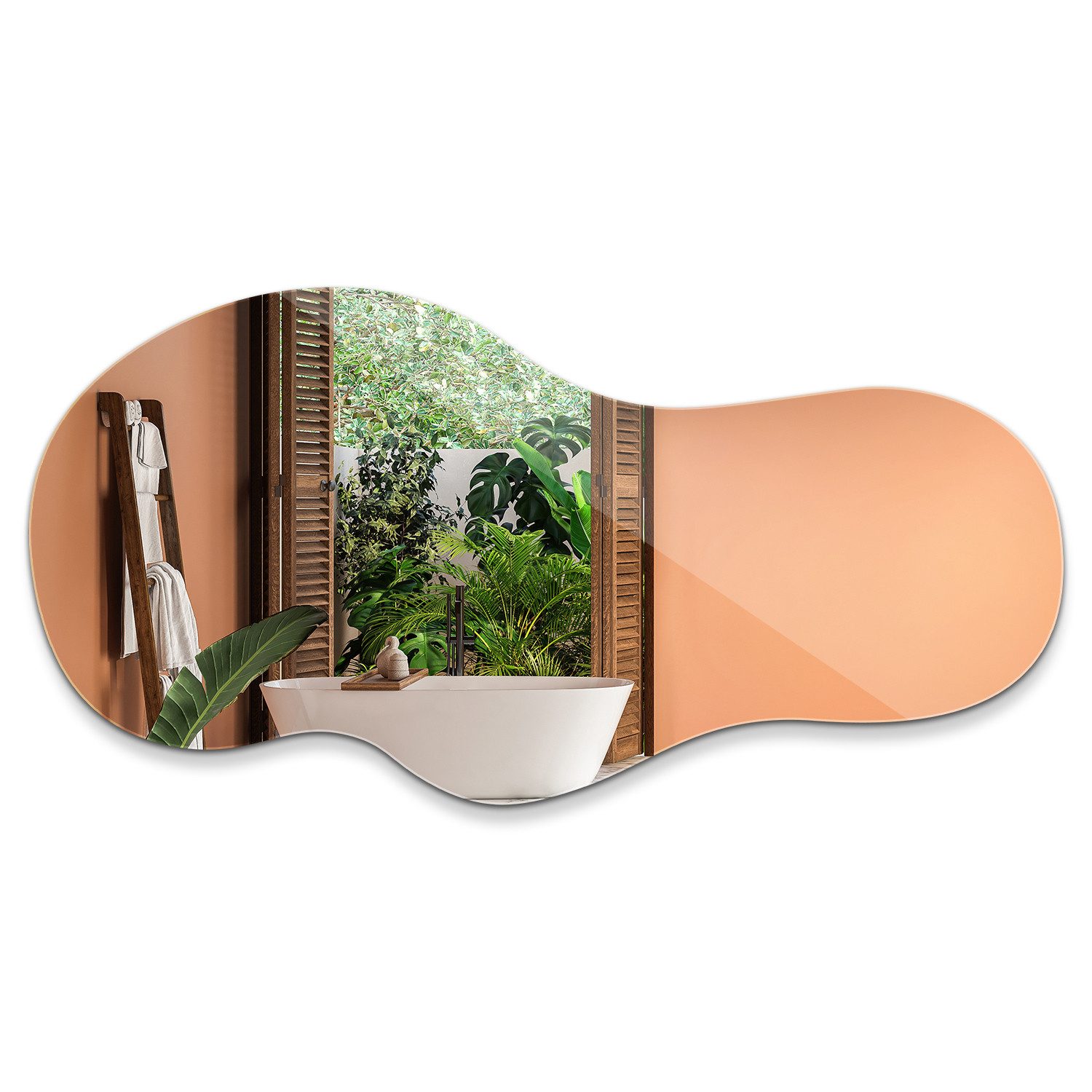 Dekospiegel Badspiegel Deko Spiegel Wand Modern Glas Kosmetikspiegel Loft