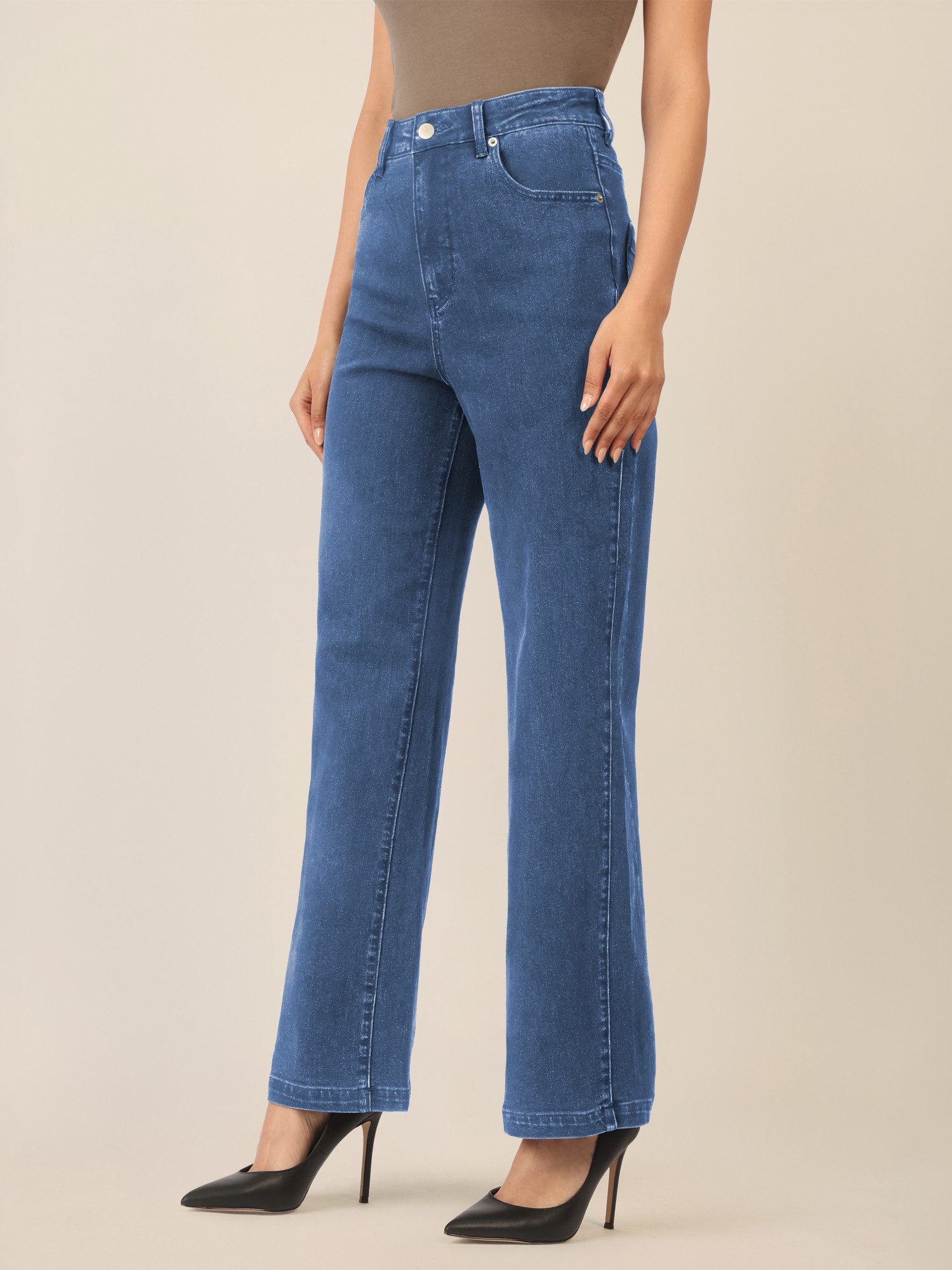 Apart Bootcut-Jeans mit geradem Bein
