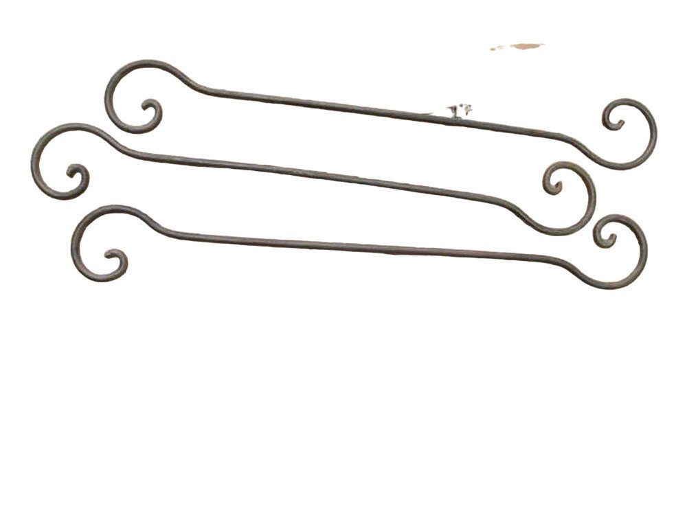 Deko-Impression S-Haken Geschmiedete Verlängerungshaken 3 Stück 50 cm Deckenhaken Eisen, (3-St)