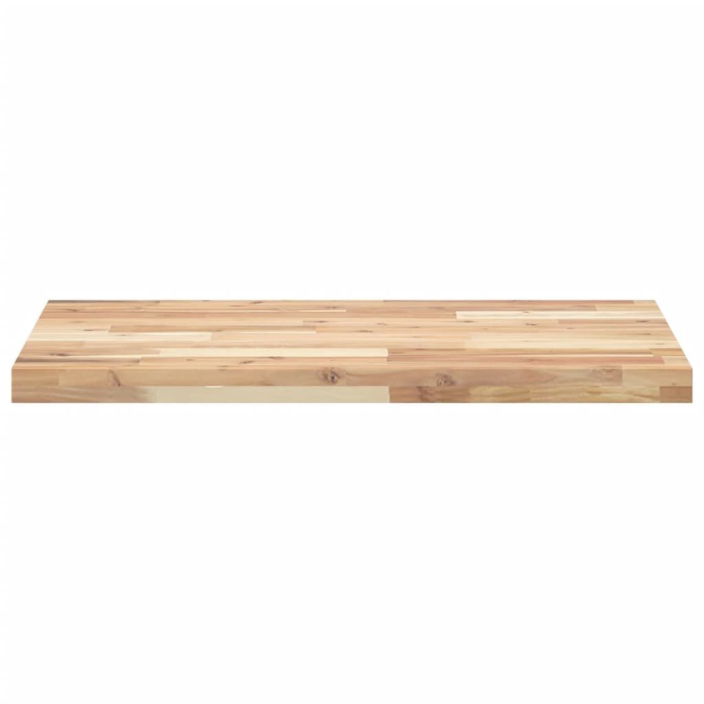 vidaXL Badezimmerspiegelschrank Waschtischplatte Unbehandelt 140x50x4 cm Massivholz (1-St)