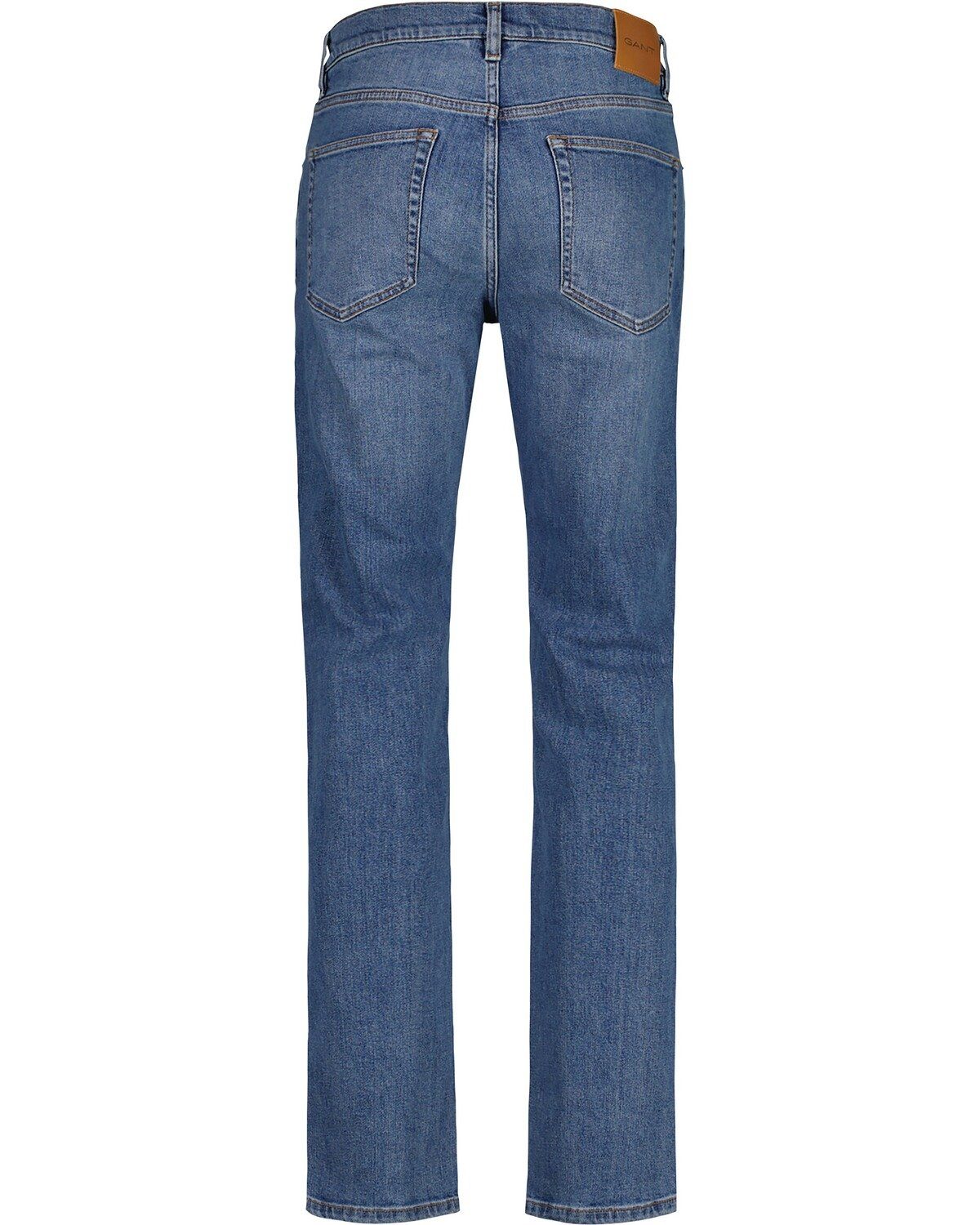 In Worn Jeans Fit Mid 5-Pocket-Jeans Blue Gant Slim