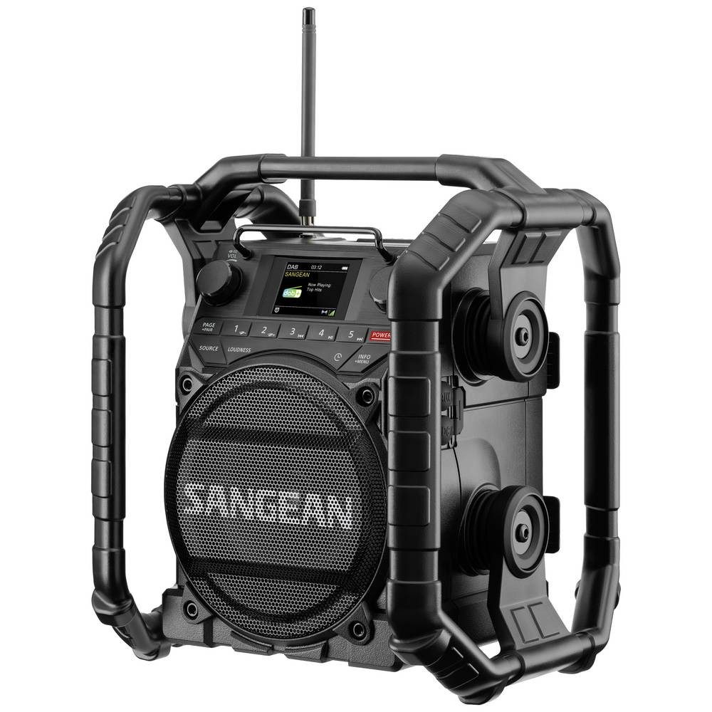 Sangean DAB+ Baustellenradio U4X A500530 Radio (wiederaufladbar, wasserdicht, stoßfest, staubdicht, NFC)