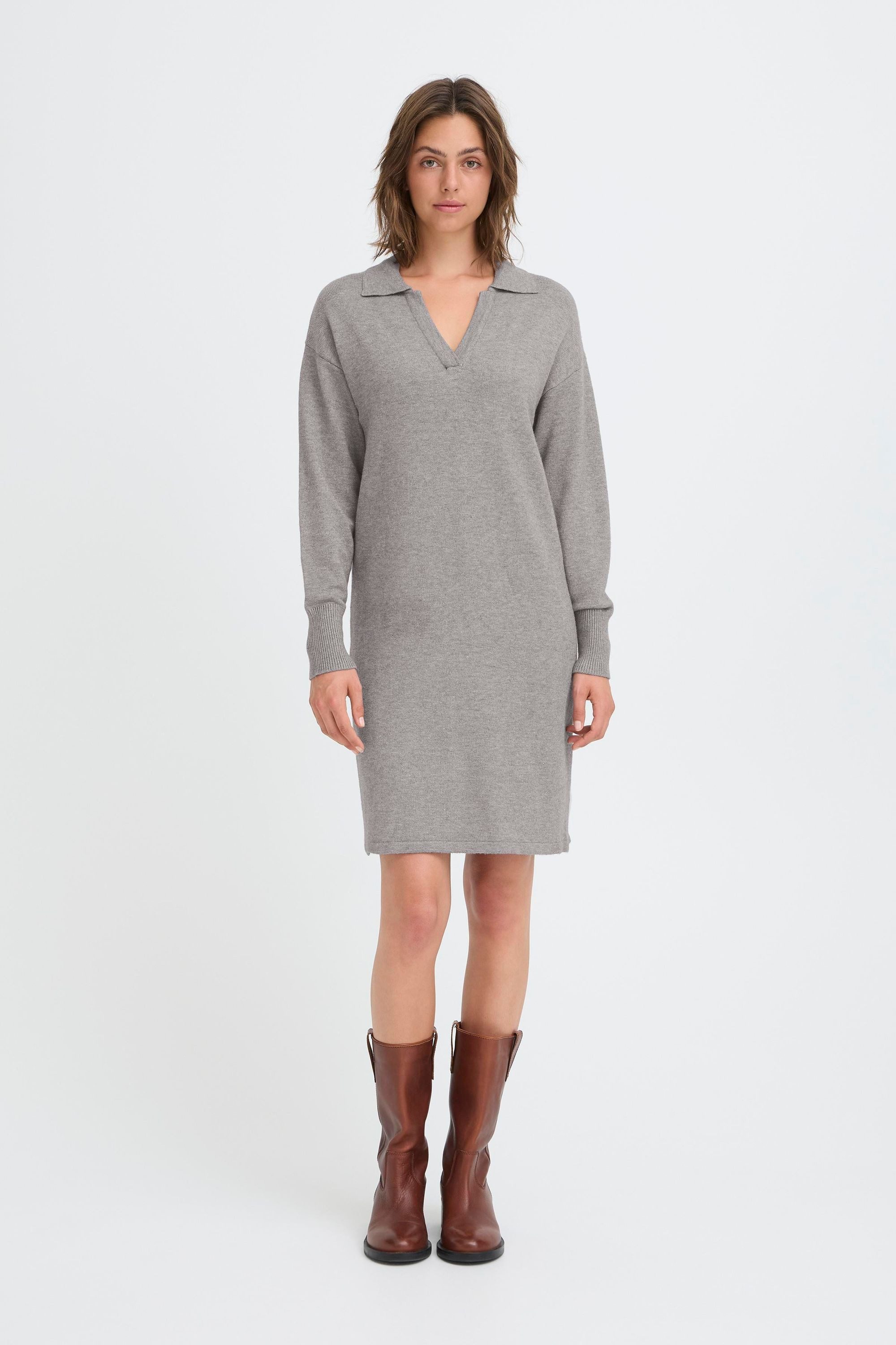 OXMO Strickkleid OXNera Modisches Kleid