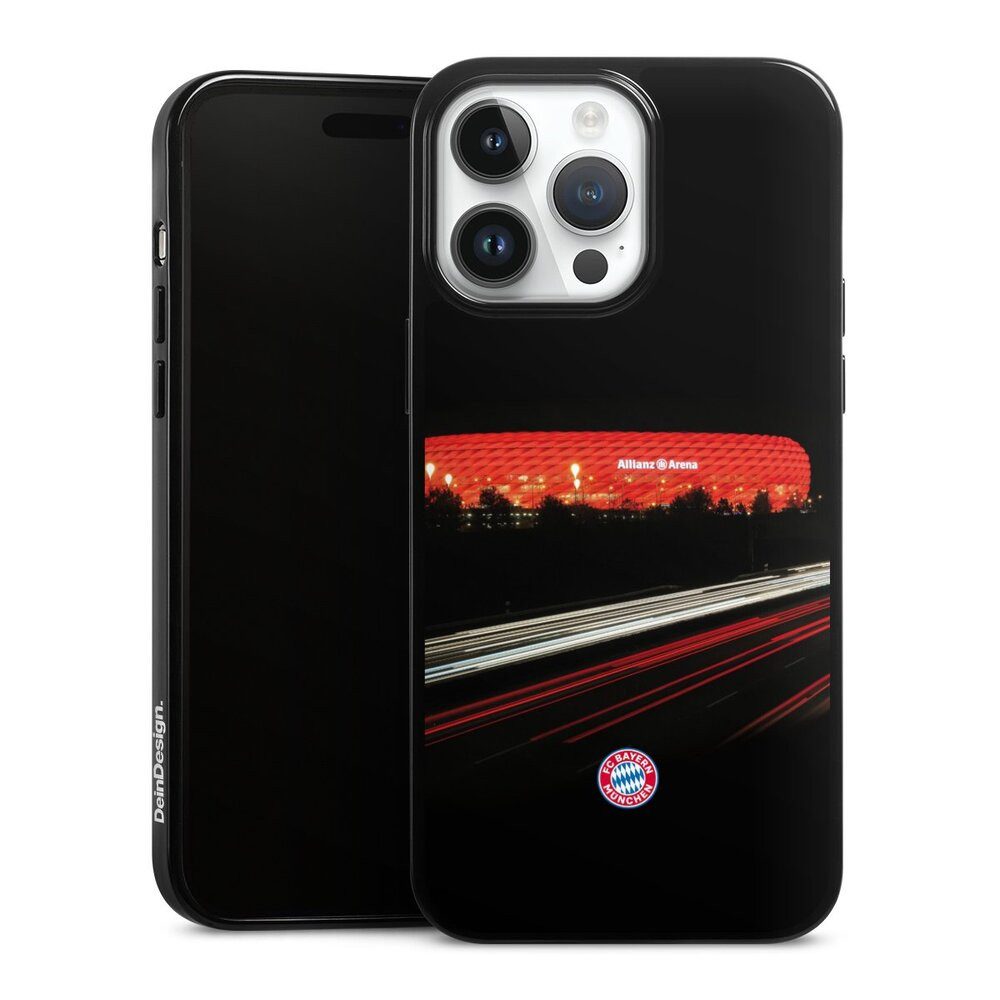 DeinDesign Handyhülle FC Bayern München FCB Stadion FC Bayern München Allianz Arena, Apple iPhone 14 Pro Max Silikon Hülle Bumper Case Handy Schutzhülle
