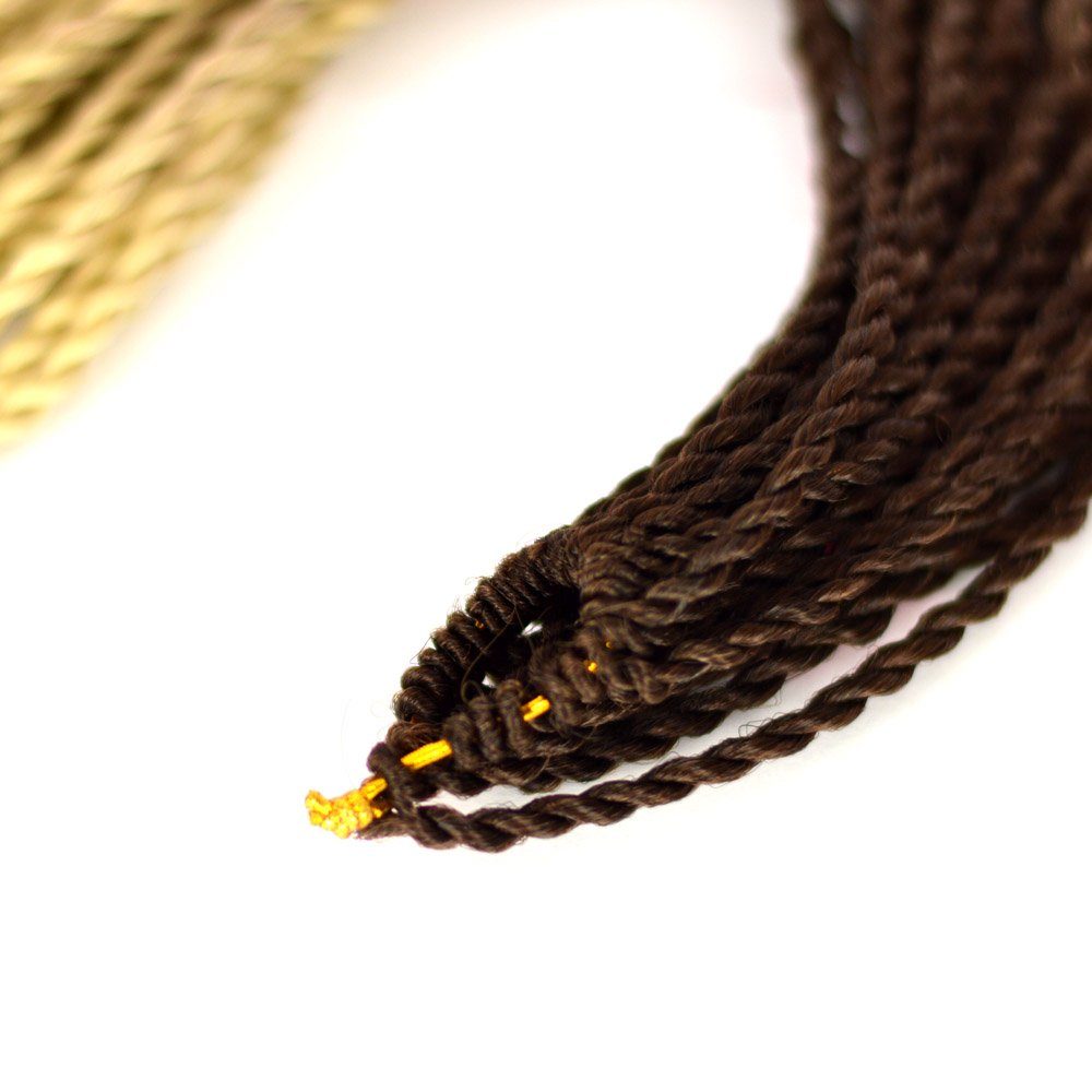 YOUR Kunsthaar-Extension Ombre MyBraids Braids Twist BRAIDS! Senegalese Crochet 19-SY Zöpfe 3er Rehbraun-Hellblond Pack
