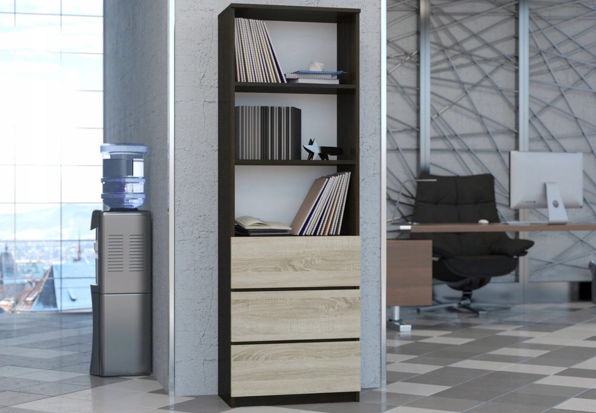 Home Collective Bücherregal mit 3 Schubladen günstig online kaufen