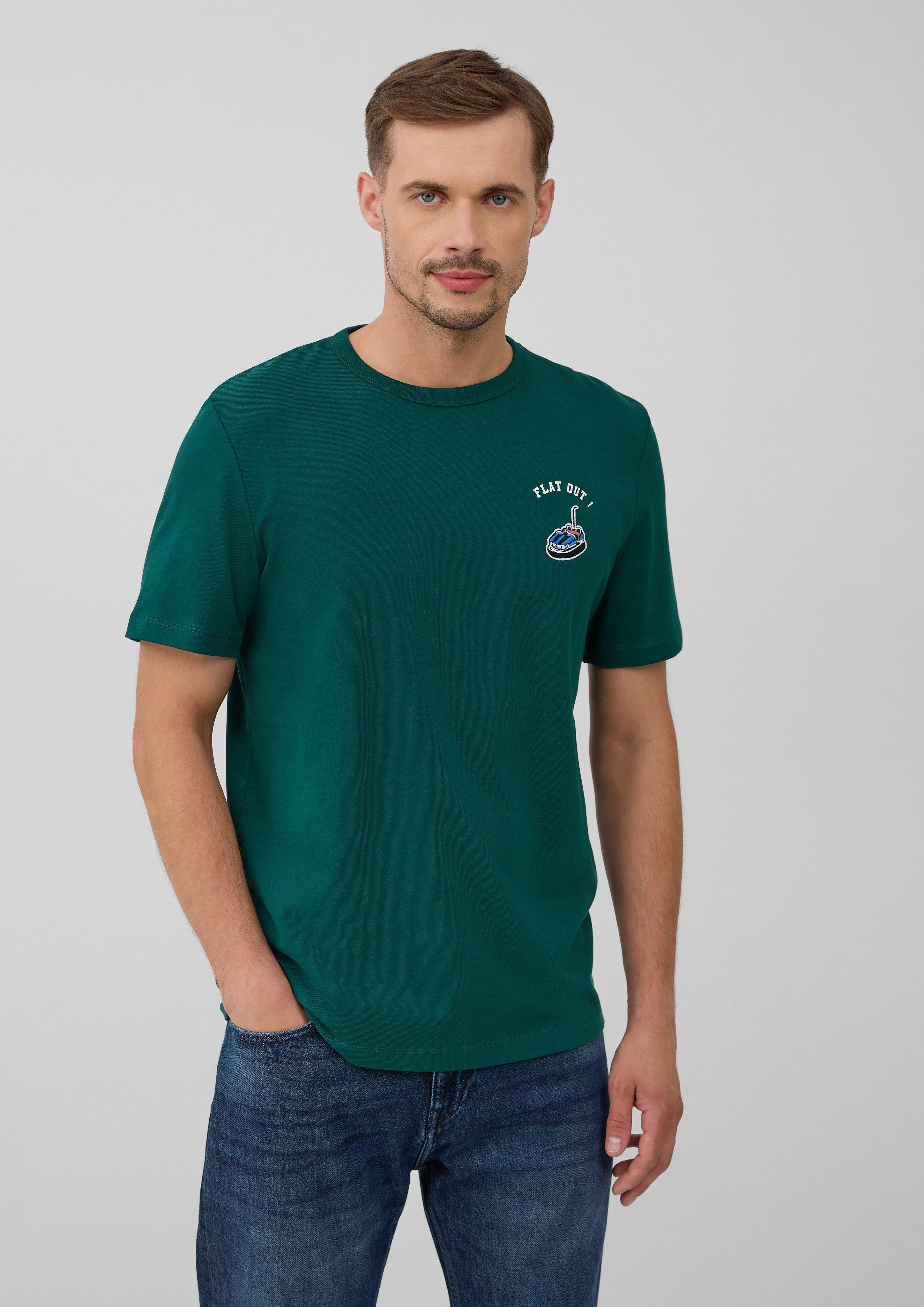 s.Oliver Kurzarmshirt Jersey-T-Shirt mit Artwork, Volksfest günstig online kaufen