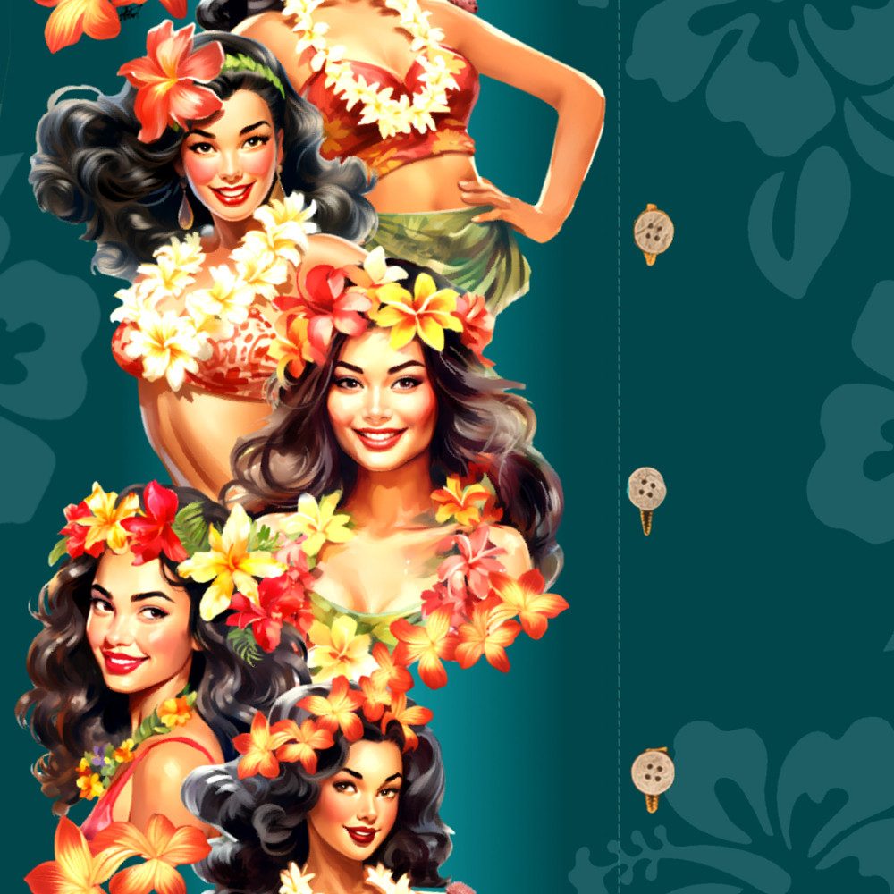 Hawaiihemdshop.de Hawaiihemd Hawaii Hemd Herren Baumwolle Kurzarm Hawaiihemd mit Blüten