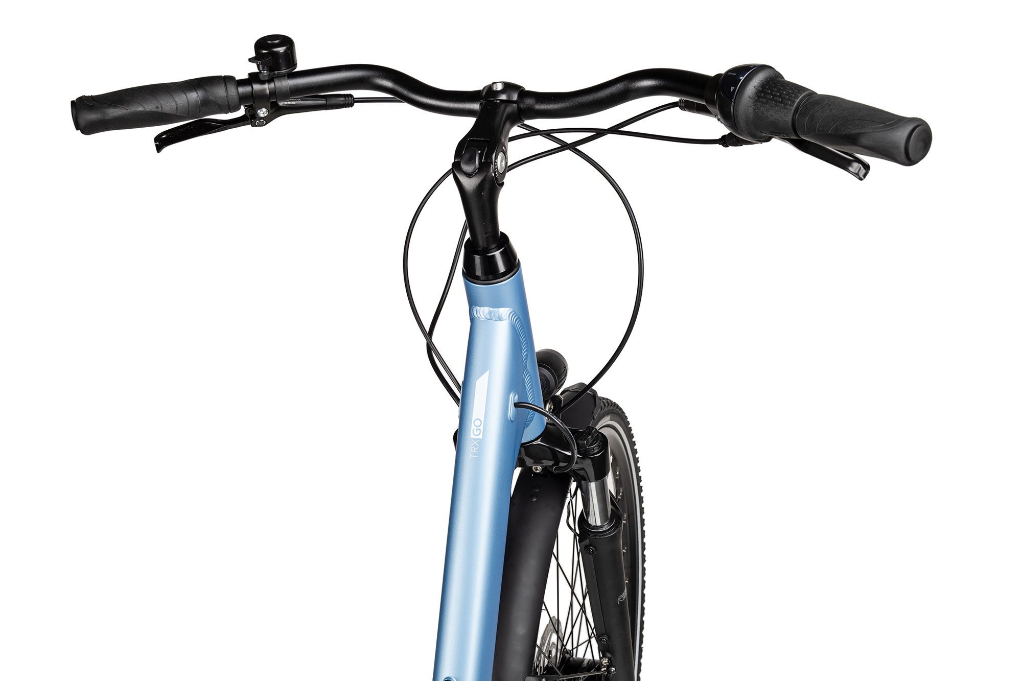 2R Manufaktur City Bike TRX GO Wave, 7-speed Shimano Nexus 7-speed SG-C3001-7D derailleur, hub gears, freewheel, hydraulic disc brakes, blue