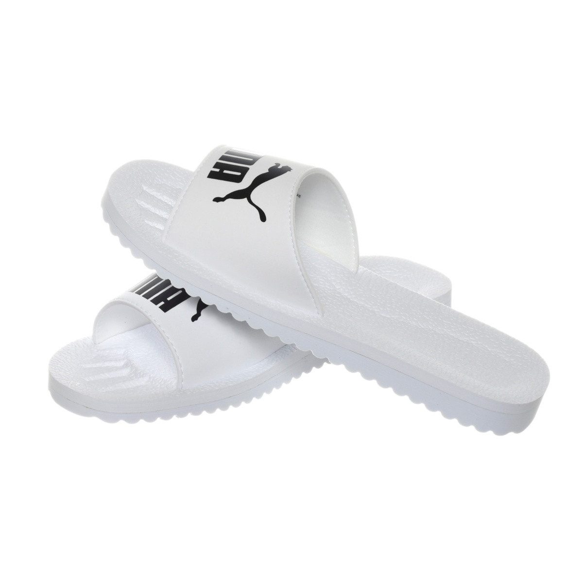 PUMA Purecat weiss/schwarz - 1 Paar Badeschuh