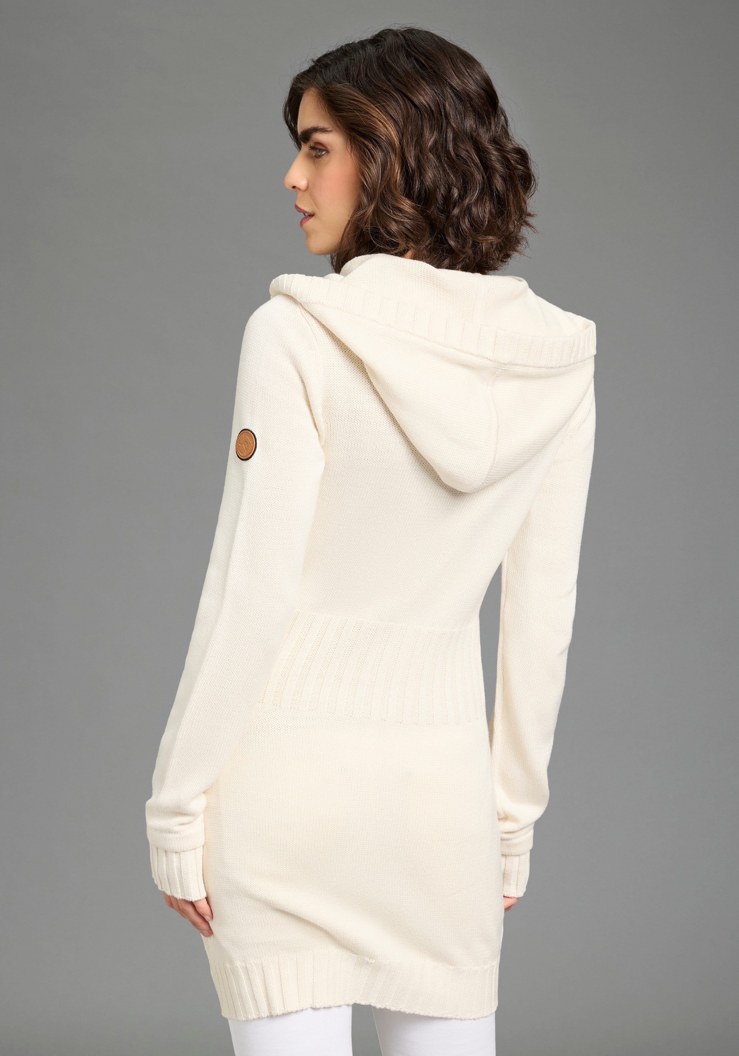 KangaROOS Kapuzenstrickjacke in schmeichelnder Longform