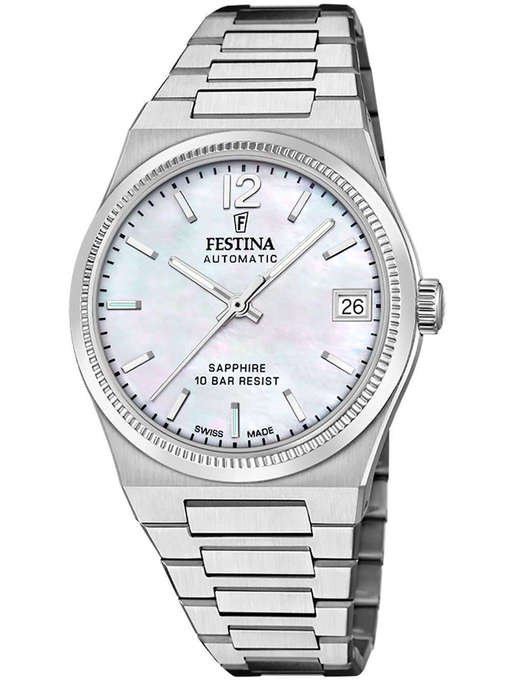 Automatikuhr Festina F20029/1 Damenuhr Swiss Made Rivé Automatik 35mm 10ATM Festina F20029/1 Damenuhr Swiss Made Rivé Automatik 35mm 10ATM