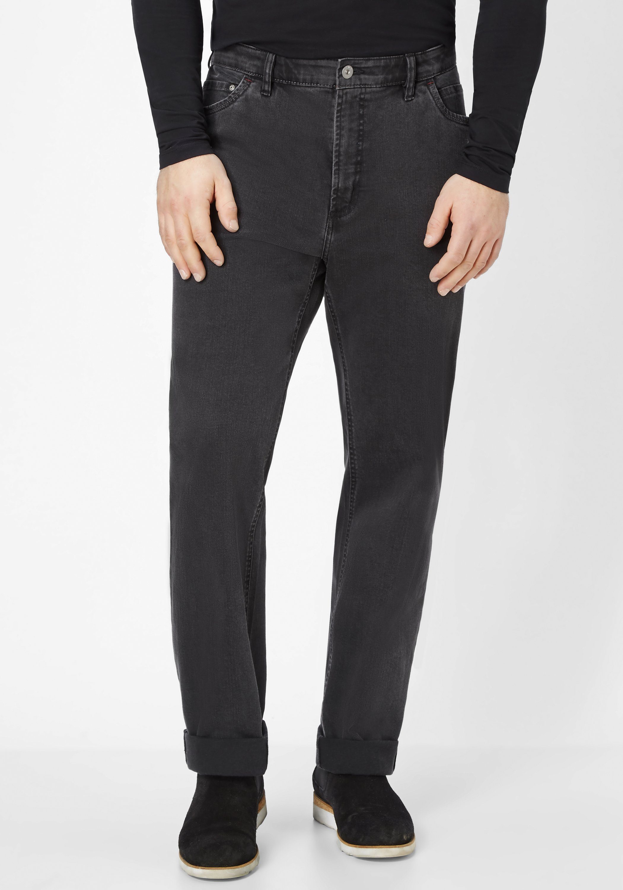 Suprax Regular-fit-Jeans 5-Pocket Suprax Jeans mit elastischem Komfort-Dehnbund und Sicherheitstasche