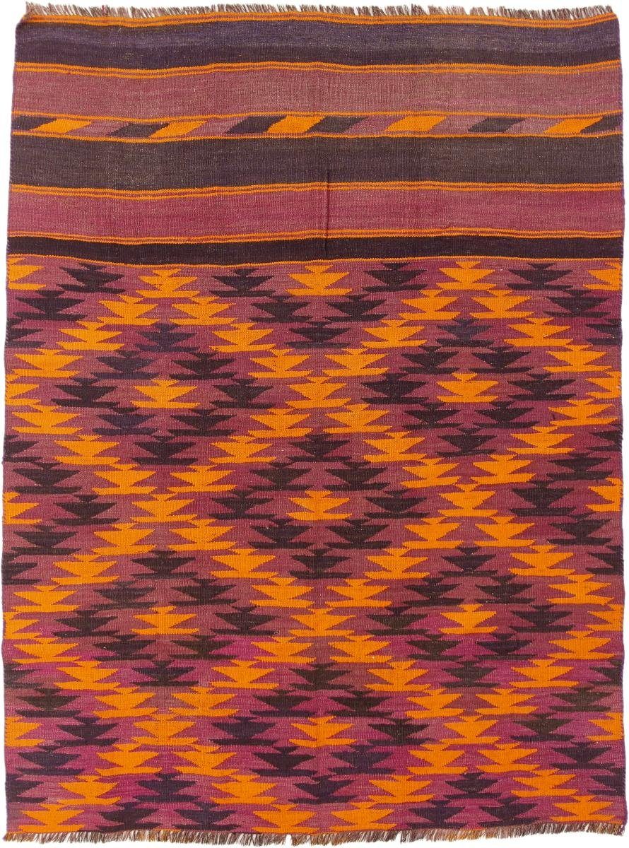 Orientteppich Kelim Afghan Antik 143x189 Handgewebter Orientteppich, Nain Trading, rechteckig, Höhe: 3 mm