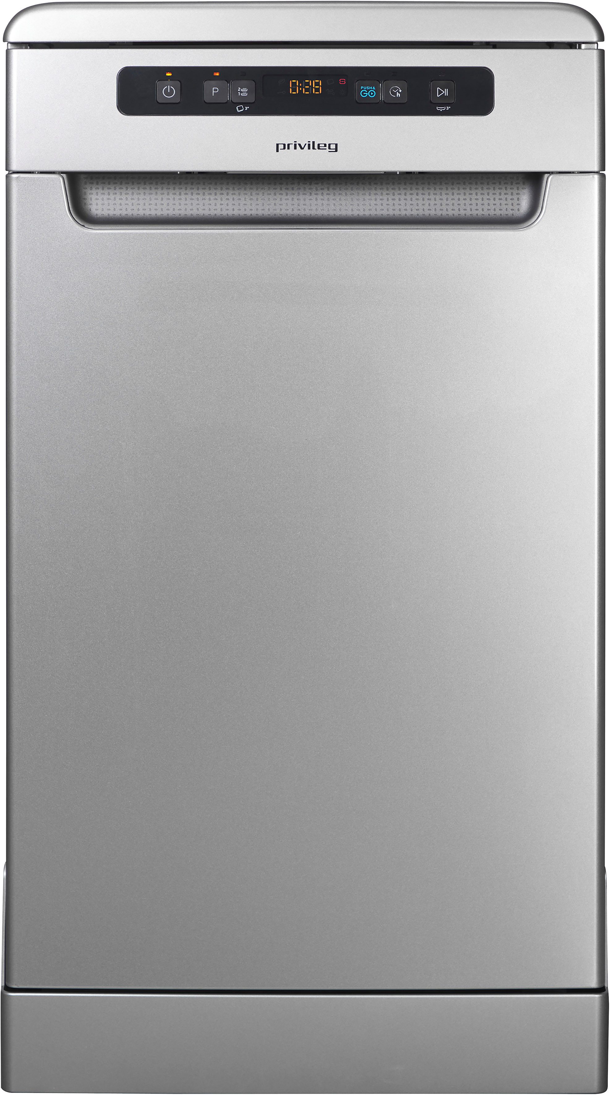 Privileg Standgeschirrspüler PV2FC10BS7A0S, 10 Maßgedecke, Auto Door - automatisches Türöffnungssystem (abschaltbar)