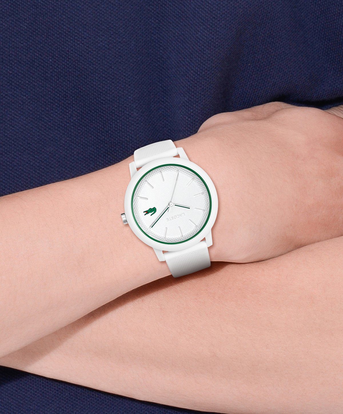 Lacoste Quarzuhr LACOSTE.12.12 2011169, Armbanduhr, Herrenuhr, Mineralglas, Silikonarmband