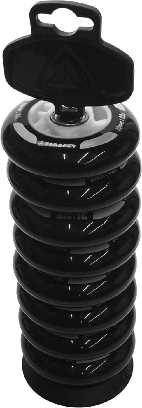 FIREFLY Inlineskates-Rolle Ux.-Roll-Kugell-Set 8 Wheel-Bearing BLACK/WHITE