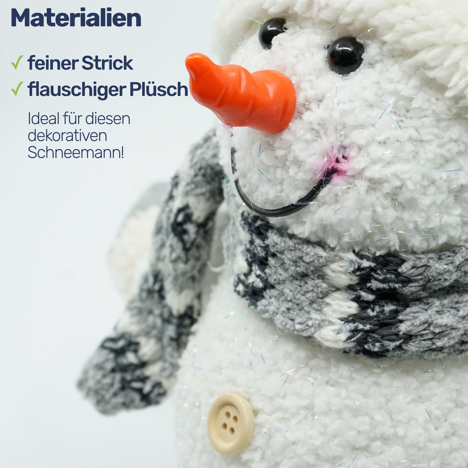 Gravidus LED-Dekofigur Deko Schneemann LED Weihnachten Figur