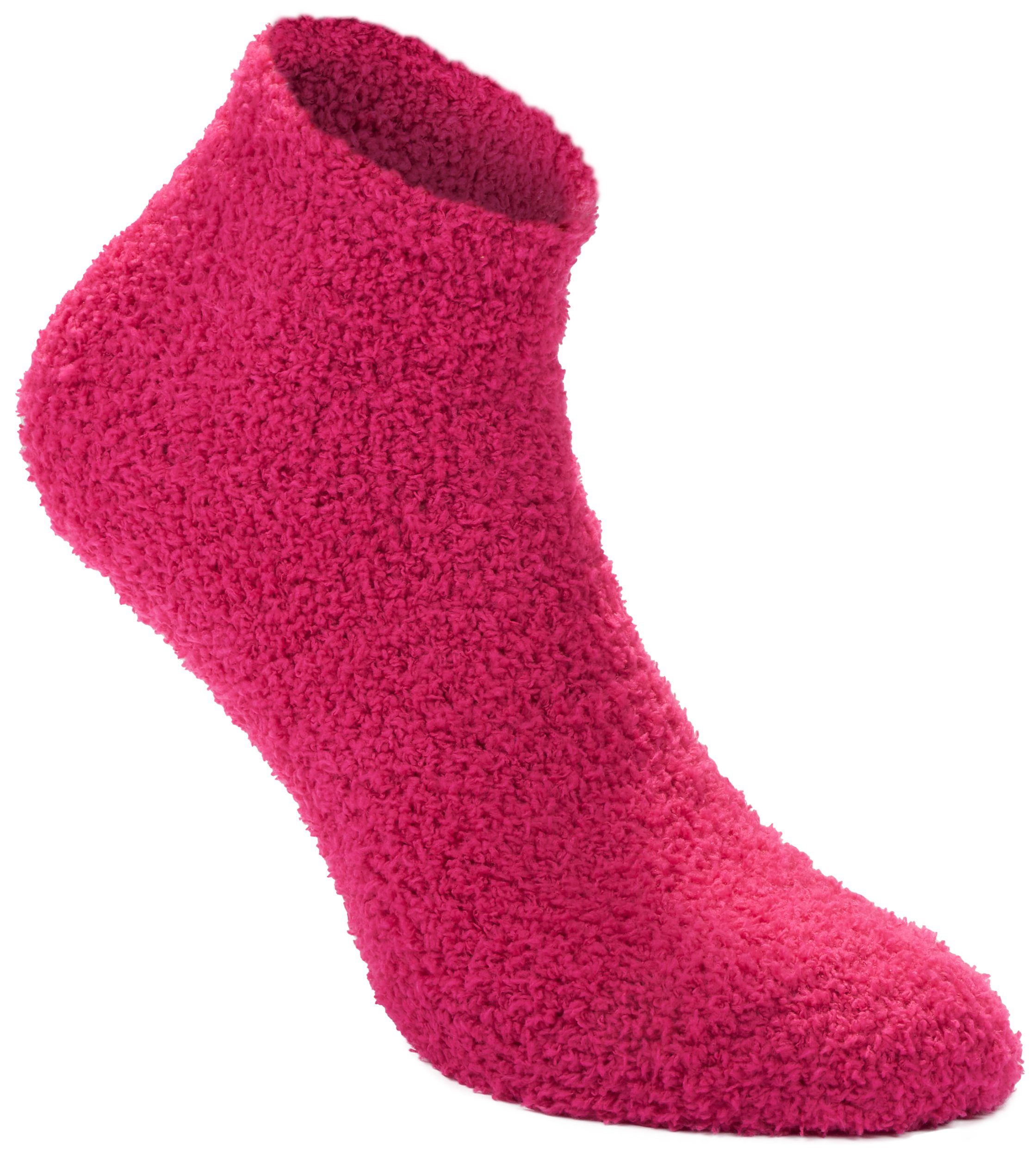 Bettsocken flauschig) Bedsocks extra Kuschelsocken bunte (10-Paar, und BRUBAKER Damen Flauschsocken dick