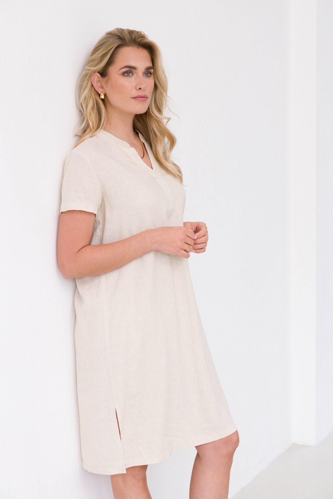 Base Level Tunikakleid Yacin Sommerkleid mit Leinen
