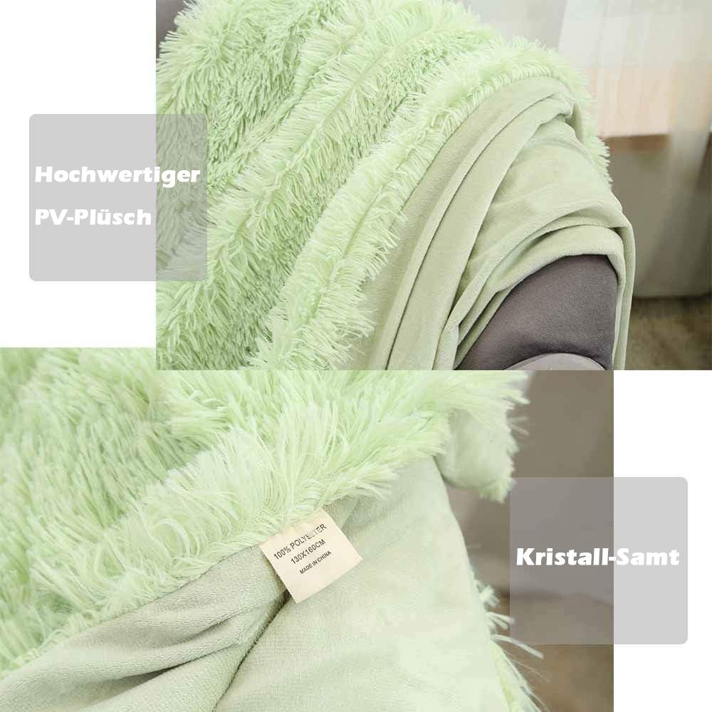 Wohndecke Kuscheldecke Flauschig,Ultraweiche Fleecedecke Leichte Warme Sofadecke, TUWENA, Wohn Kuscheldecke, Gemütliche Couchdecke, Atmungsaktiv & Pflegeleicht – Bild 3 von 5
