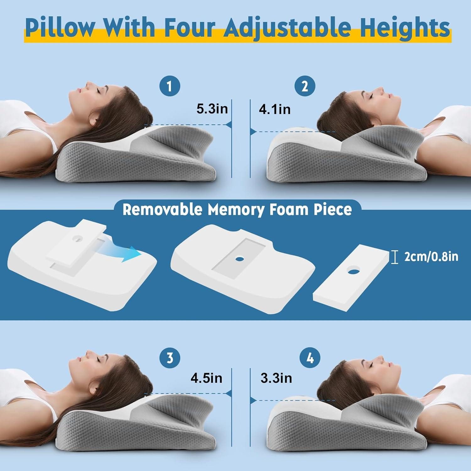 LuxusKollektion Lagerungskissen Orthopädisches Nackenkissen Memory Foam günstig online kaufen