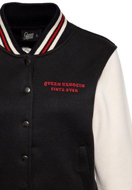 QueenKerosin Collegejacke Nobody's Baby mit Vintage-Stickerei