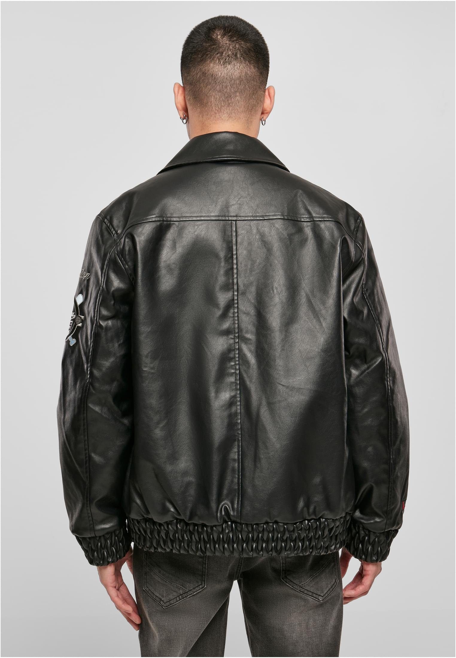 Fubu Sommerjacke Herren leather Jacket (1-St) Varsity FM224-043-1
