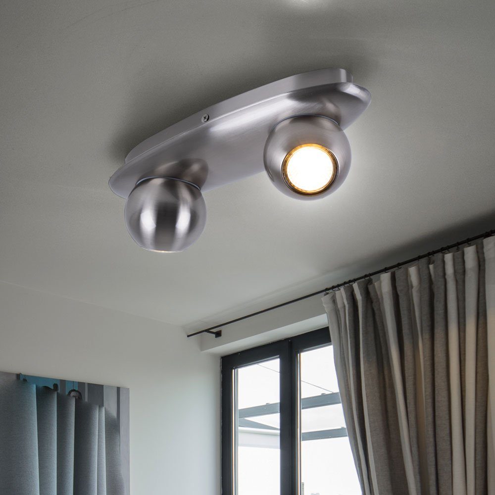 Kugel Zimmer LED Beleuchtung Warmweiß, EGLO inklusive, Lampe Spot Leuchtmittel Decken Wohn Flur Deckenspot, Leuchte