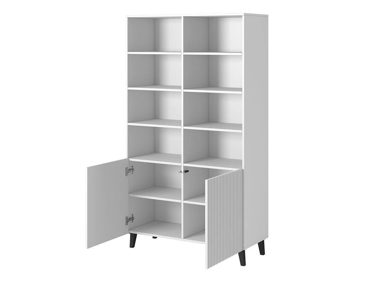 MIRJAN24 Regal Pafos 100, mit 2 Drehtüren, Griffloses Öffnungssystem push to open