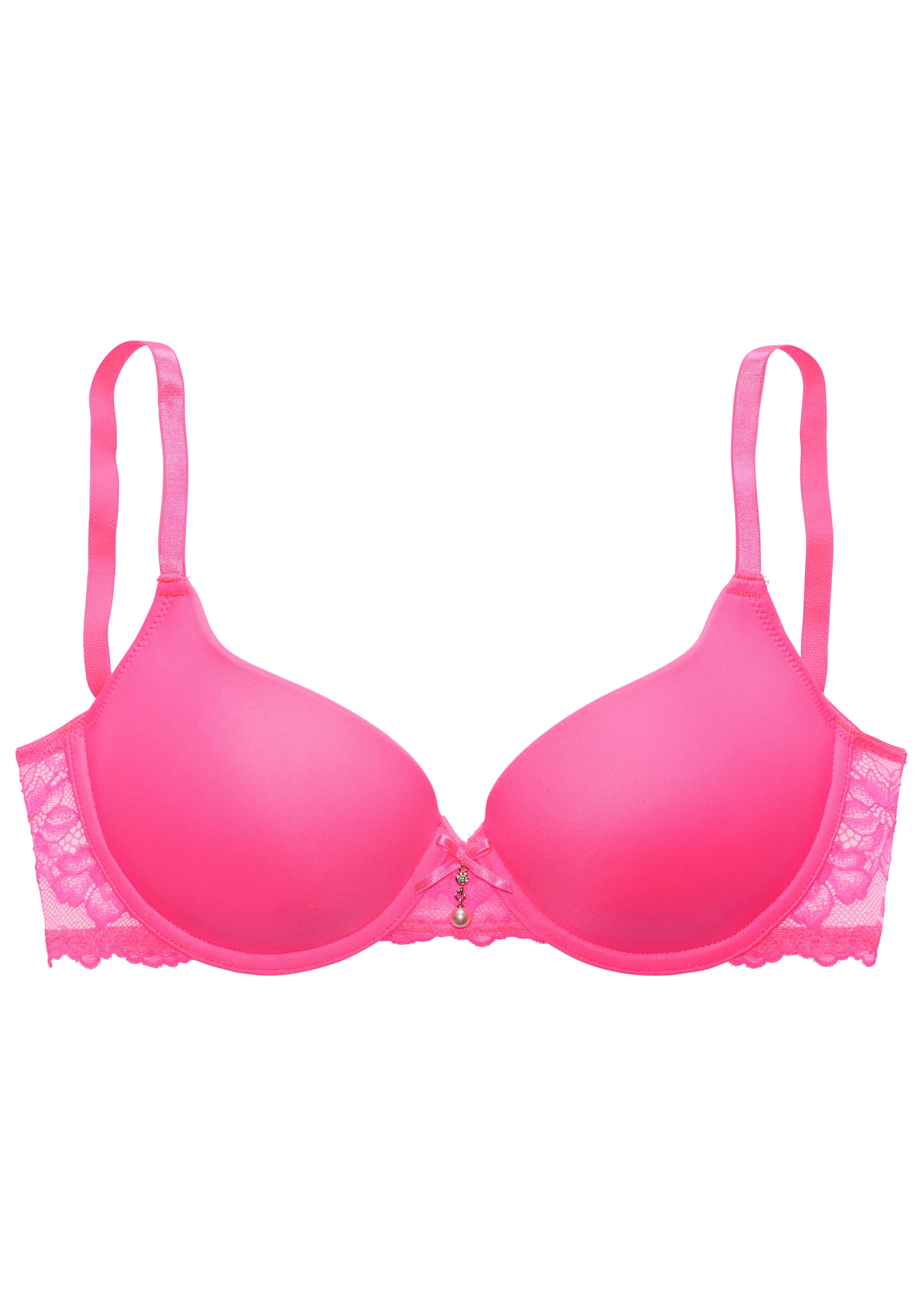 LASCANA Schalen-BH mit Bügel und hübschem Spitzenrücken, sexy Dessous. Reduzierter Preis € 32,99. Unverbindliche Preisempfehlung € 42,99