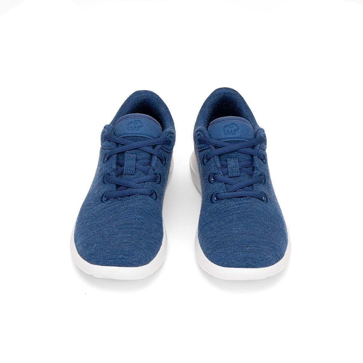 Lace- Schuhe Sportschuhe Bequeme jeansblau merinos merinoshoes.de Sneaker Up, aus Merinowolle weicher - blaue atmungsaktive Damen